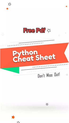 4K views · 33 reactions | FREE Python 3 Cheat Sheet 2024  Check here  https://animationcoding.com/ 100% FREE PDF file 梁 By Animation Coding #reelsfbシ #reelsfacebook #instragram #viralreelsシ #python #CheatSheets #programming #python #developer | Animation Coding | Facebook