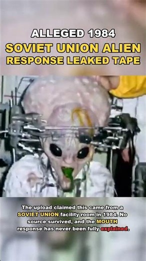 ALLEGED 1984 SOVIET UNION ALIEN RESPONSE LEAKED TAPE.