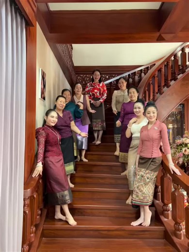 Traditional Laotian Women's Ceremonial Attire