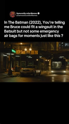 In The Batman (2022), You're telling me Bruce could fit a wingsuit in the