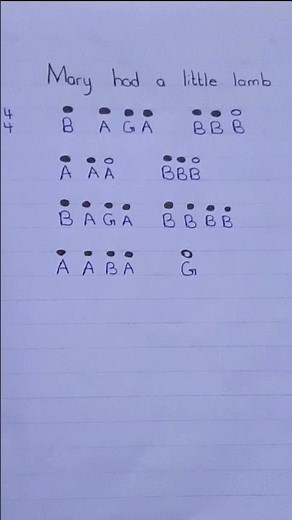 Mary had a little lamb recorder tutorial