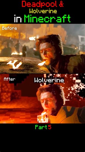 Deadpool and Wolverine in Minecraft Part 5 #minecraft #deadpool #shorts