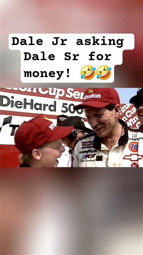 Dale Jr asking Dale Sr for money! 🤣🤣 back when Nascar was Nascar! #nascar #automobile #sports