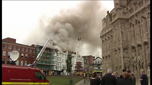 Exeter fire spreads to 'oldest hotel in England'