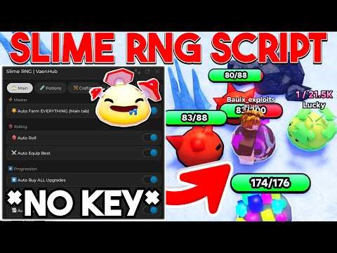 Slime RNG Script - NO KEY | Auto Farm Everything, Auto Area, Instant Roll, Auto Rebirth & More! 🎲✨