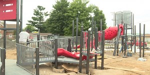 Non-profit builds inclusive playground next to Spencer Elementary school