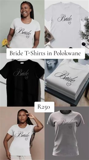 Team Bride Shirts, Bride Shirt, Bride Squad T-Shirts, Hen Party TShirts, Bachelorette Party TShirts, Bridal Party Shirts, Wedding Party Gift in Polokwane Limpopo. #localbusinesspolokwane #PolokwaneGifts #CustomMadeWithLove #personalizedgifts #tshirtprinting #Bride #limpopoweddings | 1044 Prints