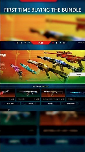 Purchasing a Bundle in Valorant for the first time #valorant #bundle #fps #gaming