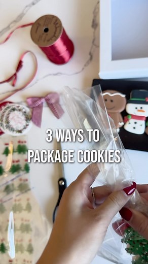3.2K views · 3 comments | Discover 3 simple cookie packaging ideas! Perfect for customers, friends, and family ➡️ #packaging #cookies #gourmet #easy #diy #shopsmall #shoplocal #holiday | Nashville Wraps | Facebook