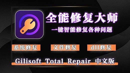 电脑全能修复大师，可一键修复DLL运行库缺失问题、修复损坏的视频音频图片及其他类型的文档，中文便携版！