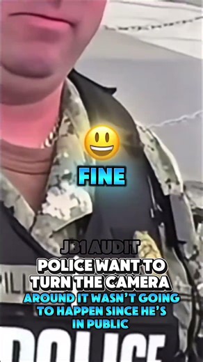 Cameras don’t have to be turned around when in public view police are wrong #policeofficers #cops