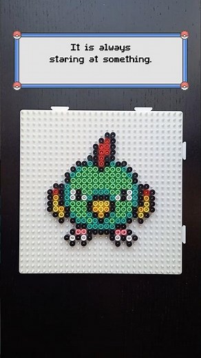 Making Natu with Perler Beads! Cute Pokémon Sprites Art #perlerbeads #pokemon #pokemonart