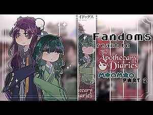 [ Fandoms react to Eachother ] || {Maomao 02} || Apothecary Diaries|| 2× Speed || Gachalife2||Gcrv||