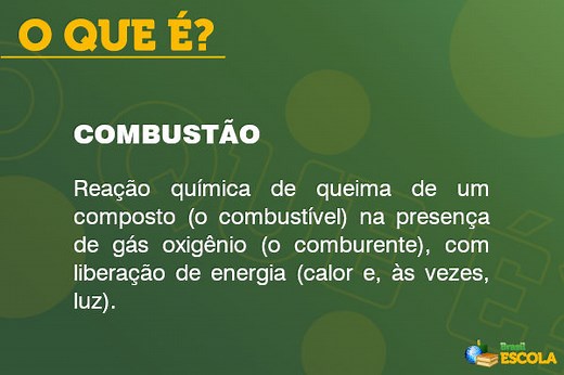 O que é combustão? - Brasil Escola