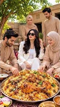 Fed My City Cousin Desi Chicken Dum Biryani 😍 | Ali Fatima Cooking ASMR #storytelling #shorts