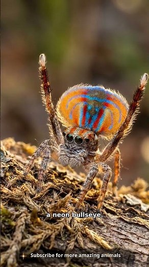 POV: you meet a peacock spider hunting through its superpower #spider #wildlife #insects #biology