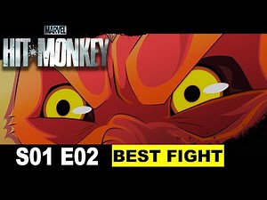 Marvel's Hit-Monkey Season 1 Episode 2 BEST FIGHT SCENE | FIGHT