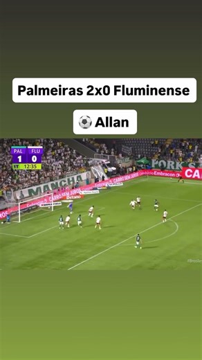 Gol do Palmeiras hoje 24/02 - Allan #palmeiras #futebol