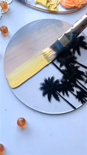 glass painting 😊 #acrylicscenery #art #painting #paintingtechniques #painting #artinstruction #art