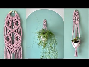 Macrame Plant Hanger Tutorial Easy - Step by step