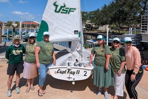 USF Women’s Sailing caps successful season with national ranking and gift to support program
