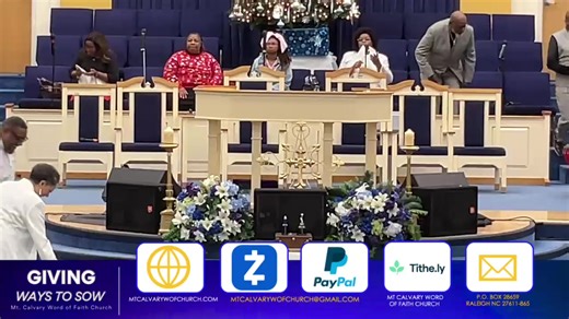 Mt. Calvary Word of Faith Church Pastor Shirley Caesar-Williams, Senior Pastor Bishop Carlton Williams - When God Breaks the Silence Luke 1:1-35 Sermon Series: “Good News In Troubling Times” WAYS TO GIVE Website: www.mtcalvarywordoffaith.org PayPal & Zelle: mtcalvarywofc@gmail.com Tithe.ly: Mt Calvary Word of Faith Church By Mail: P.O. Box 28659 - Raleigh NC 27611 | Mt. Calvary Word Of Faith Church - Raleigh