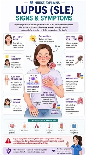 Lupus Signs and symptoms #nurseexplains #anatomy