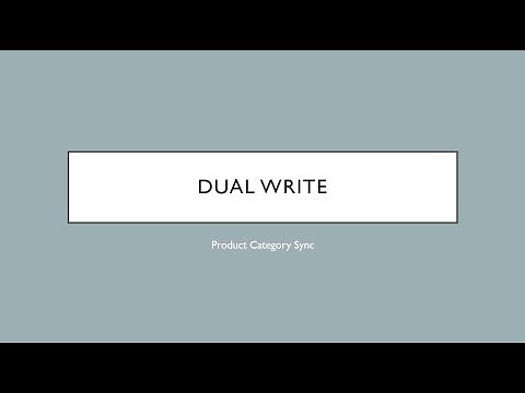 Microsoft Dynamics 365 Dual Write - Product Category Sync