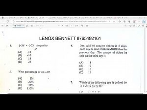 CXC MATH PAPER 1 MULTILE CHOICE 1 60