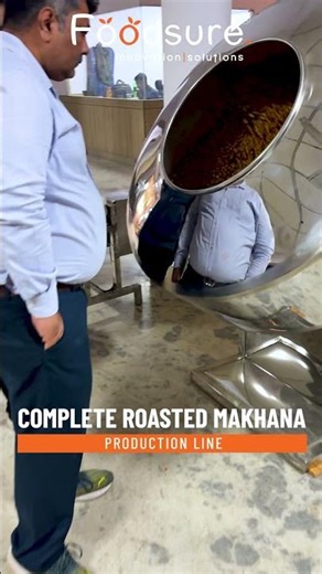 Makhana Roaster Machine | Crispy Roasted Makhana Making Process