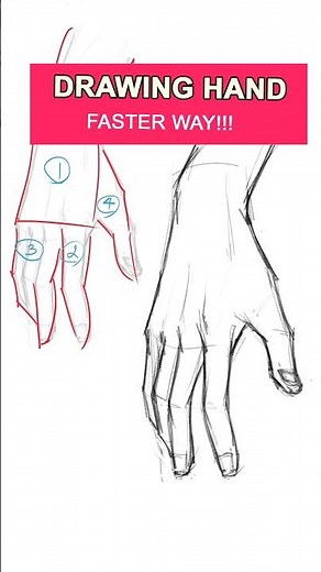 The Faster Way to Draw Hands (Gesture + Boxes) #drawinghands