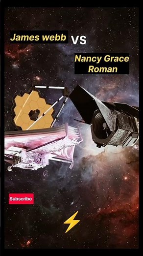"James Webb vs Nancy Grace Roman": Which Space Telescope Is More Powerful? 🔭🌌 video ! #space #nasa