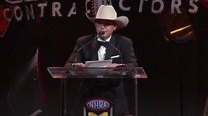 It was an emotional moment for Steve Torrence when he got to recognize his mom and dad during his Championship speech at the #MelloYelloAwards Banquet. How ‘bout them CAPCO boys?! | NHRA