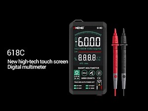 ANENG 618C Digital Multimeter Smart Touch Auto Analog True RMS Transistor Capacitor NCV Tester Meter