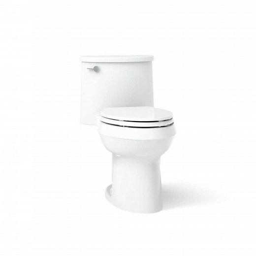 Reviews for KOHLER Adair 12 in. Rough In 1-Piece 1.28 GPF Single Flush Elongated Toilet in White Seat Included | Pg 1 - The Home Depot