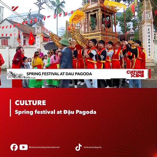 In Việt Nam, spring is not only the start of a new lunar year, but also the season of traditional festivals. About 20 kilometres from central Hà Nội, the Đậu Pagoda Festival is one of the region's most notable spring celebrations, drawing large crowds over three days, from the 8th to the 10th day of the first lunar month. #vietnamtoday #yourwindowonvietnam #culture #festival #springfestival | Vietnam Today