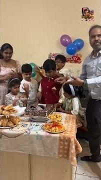 🌟 Happy 9th Birthday SHARVESH 🎂 Cake Cutting, Fun Games & Family Celebration #shorts #malarkarthick