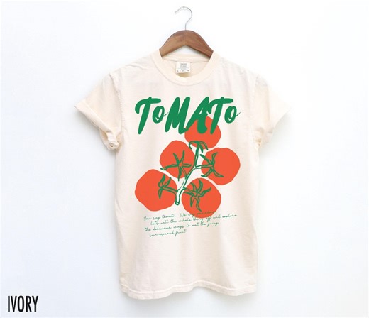 Tomato Shirt, Tomato Girl Summer, Garden Shirt, Farmers Market Tshirt, Gift for Gardener, Gardening T Shirt, Cottagecore, Vintage Aesthetic - Etsy