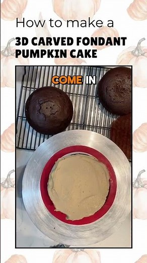 3D Pumpkin Shaped Cake | Easy Cake Carving Tutorial