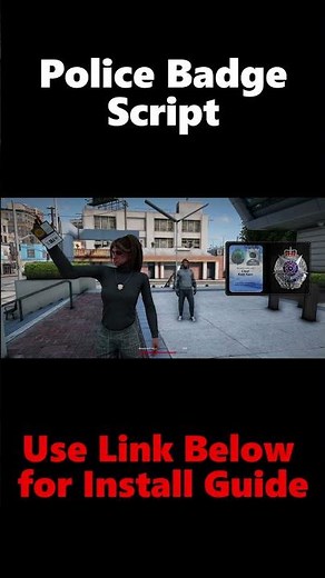 FREE Police Badge Script #fivemscripts #gta #fivemtutorial