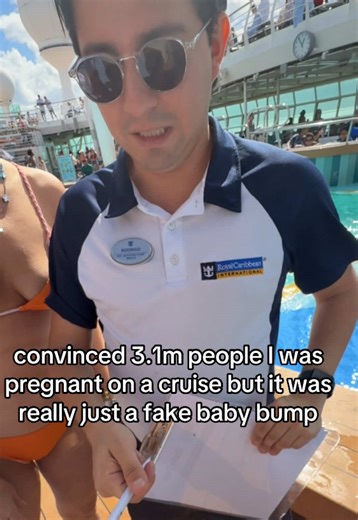 for everyone saying my last TikTok wasn’t raige bait 🙃 #royalcarribean #cruise #prank #raigebait #pregnant