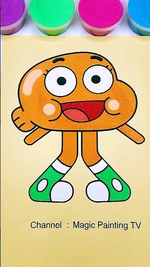 Darwin Watterson🥰#trending #shorts #kidsart #art #darwin #sandart