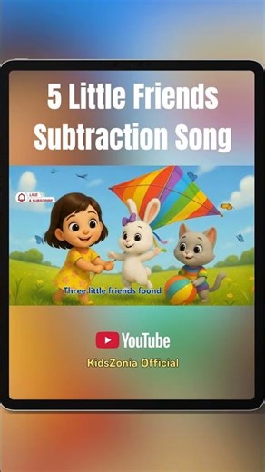 Five Little Friends | Subtraction Song for Kids | Learn Math with Fun Rhymes & Mimmi