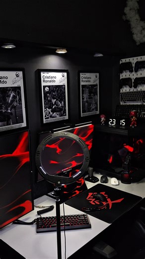 setup Red? #gaming #desksetup #desktop #desk #pcsettings #setup #setupgamer#gamers #gamer #pc #fy