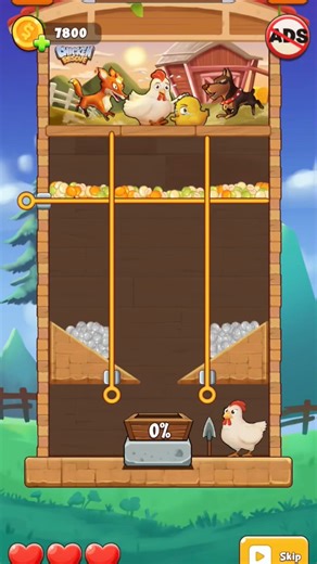 Rock to GOLD! ✨ | Chicken Rescue : Pull the Pin Puzzle Game Challenge | Save the Chicken! 🐔 #shorts