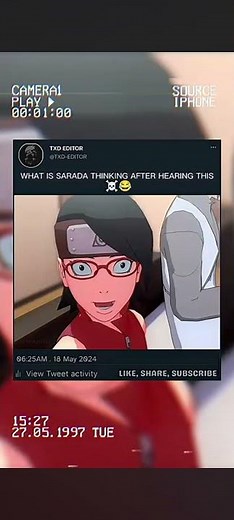 Sasuke Sakura's first kiss with Naruto #naruto#anime#