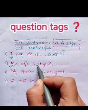 #question tags ❓#how to learn question tags ❓#what are the rules for writing question tags