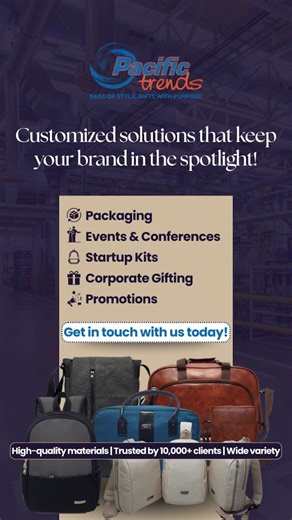 MR Bags are built for pharma brands that need clean, professional carry solutions at scale!✨ From medical representatives to clinic pickups, we customize size, material, and branding so every bag looks premium and works reliably. ✅ Share your requirement and we will suggest the right bag specifications for your Pharma brand. Partner with us and experience the difference!✨ 👉Follow @pacifictrendsgifts for solutions that scale with your brand!🤝 #PacificTrends #MRBags #PharmaBrands #ForYou #Explor