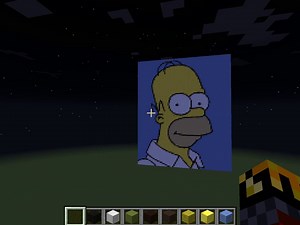 Epic Homer Simpson in minecraft!!
