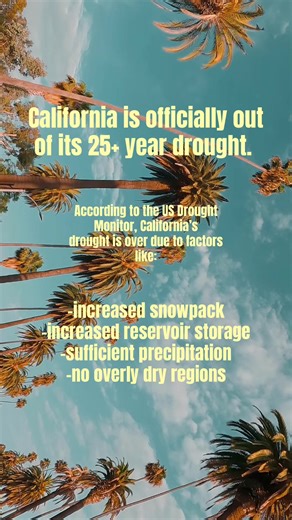 The drought is over! California is enjoying these winter rains.
